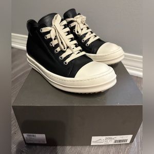 AUTHETIC Low Top Black Leather Rick Owen’s Women